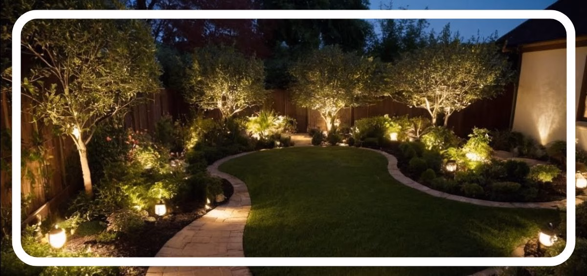 landscaping with lighting